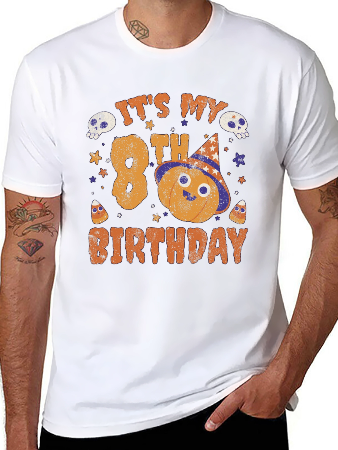 Its My 8th Birthday Halloween Pumpkin Shirt