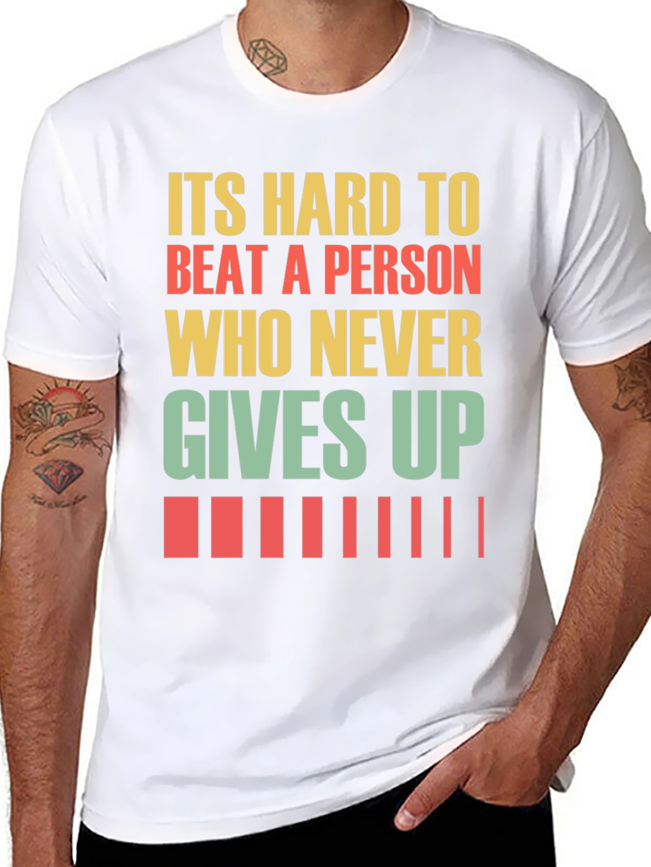 Never Give Up Motivational T-Shirt