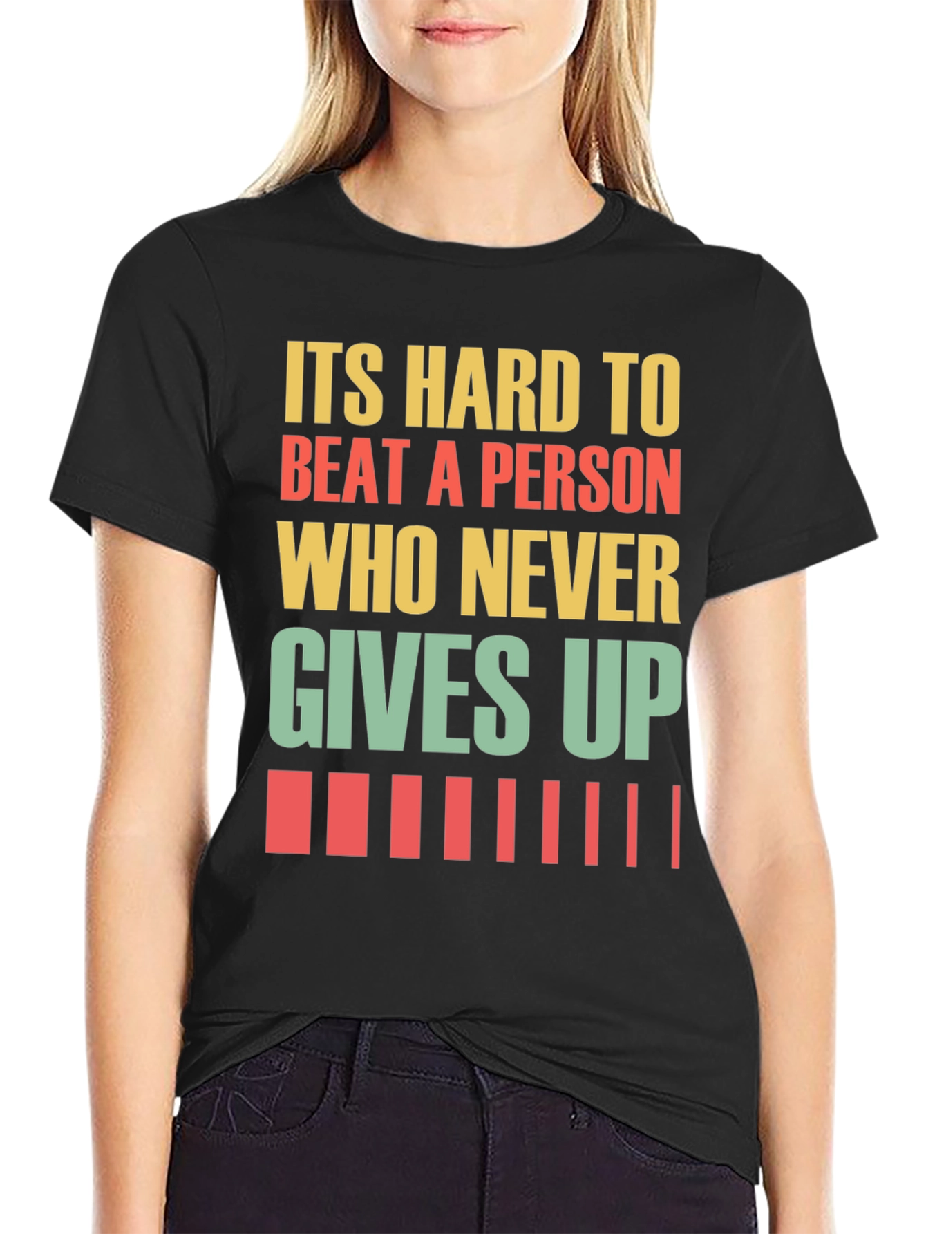 Never Give Up Motivational T-Shirt
