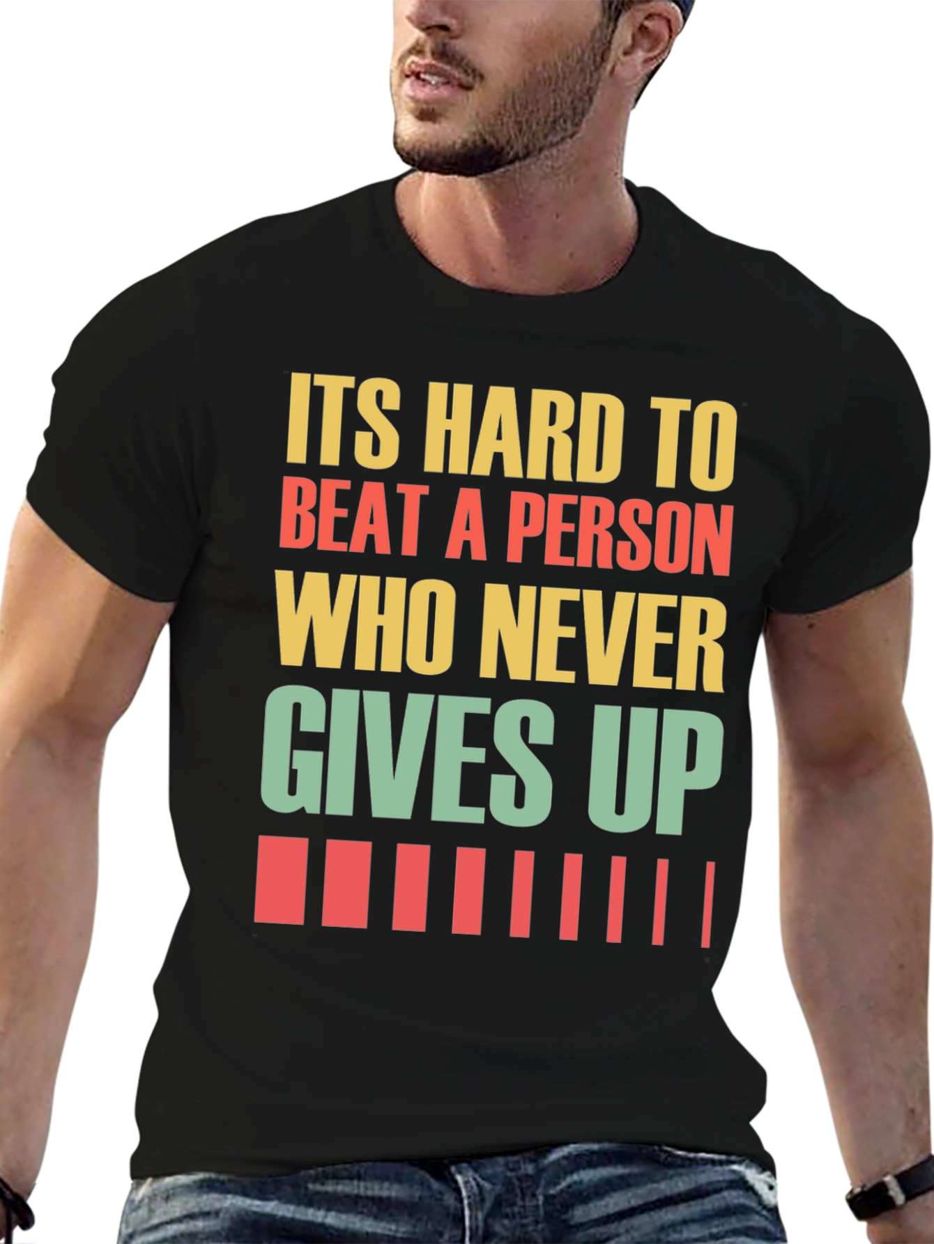 Never Give Up Motivational T-Shirt