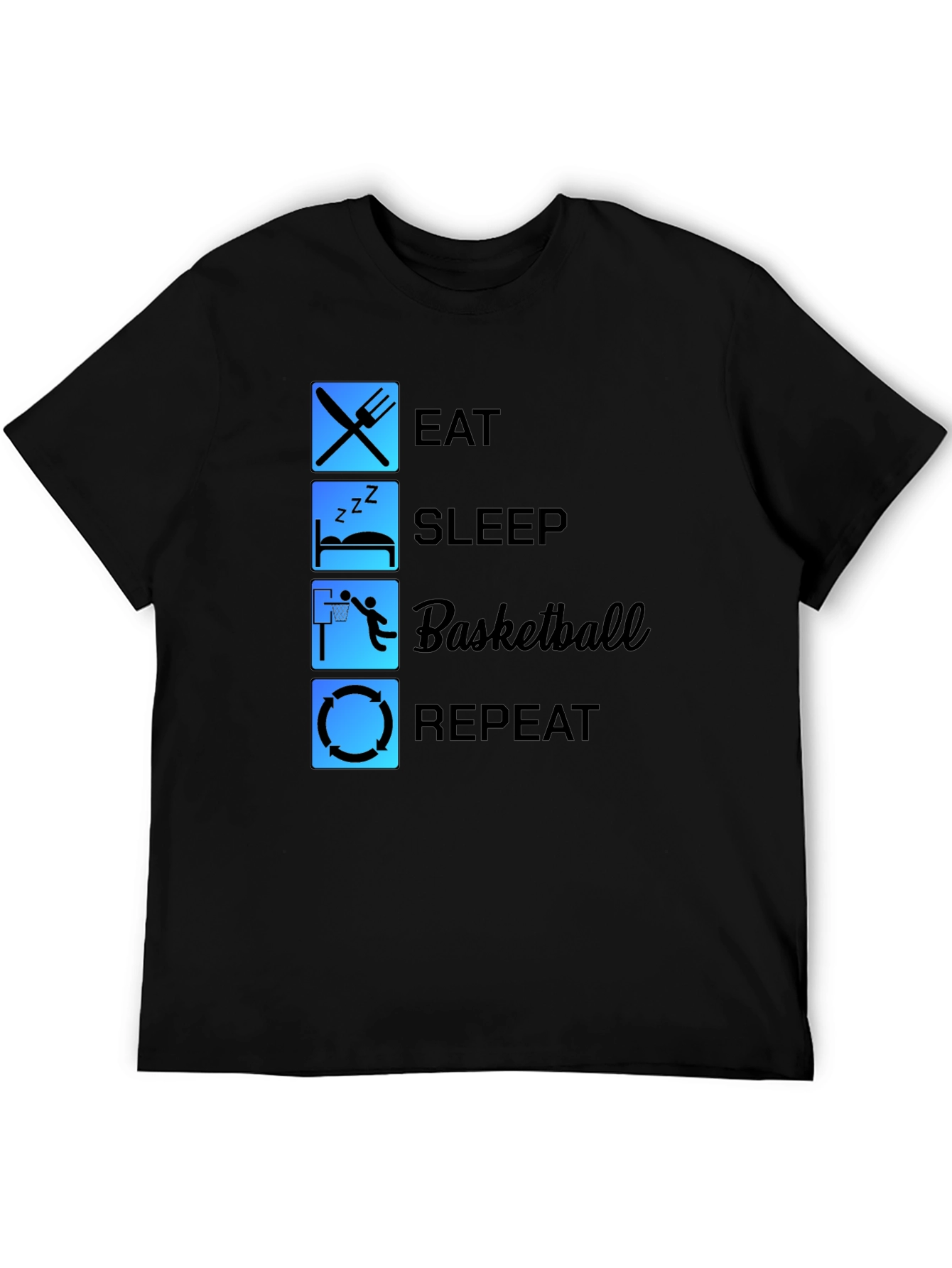 Eat Sleep Basketball Repeat T-Shirt
