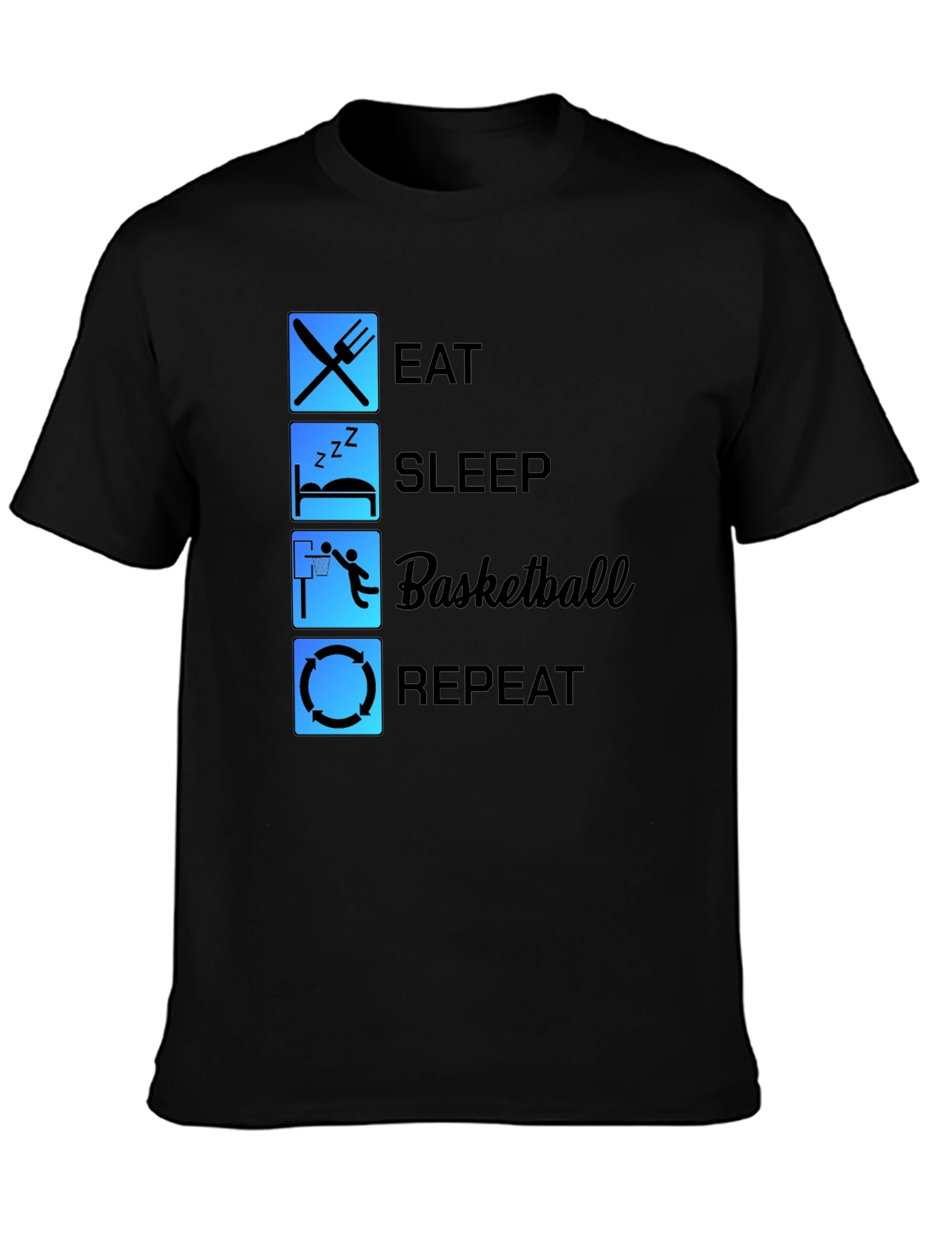 Eat Sleep Basketball Repeat T-Shirt
