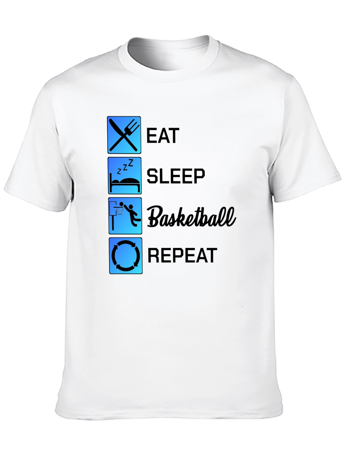 Eat Sleep Basketball Repeat T-Shirt