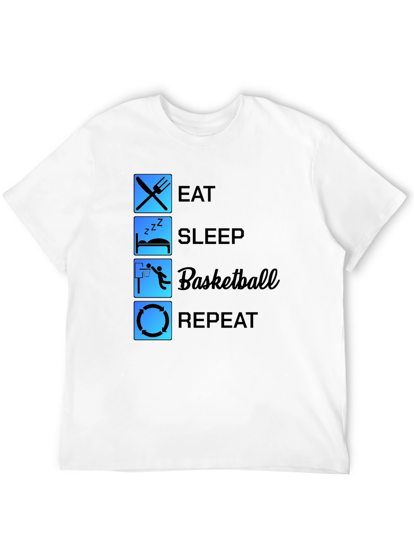 Eat Sleep Basketball Repeat T-Shirt
