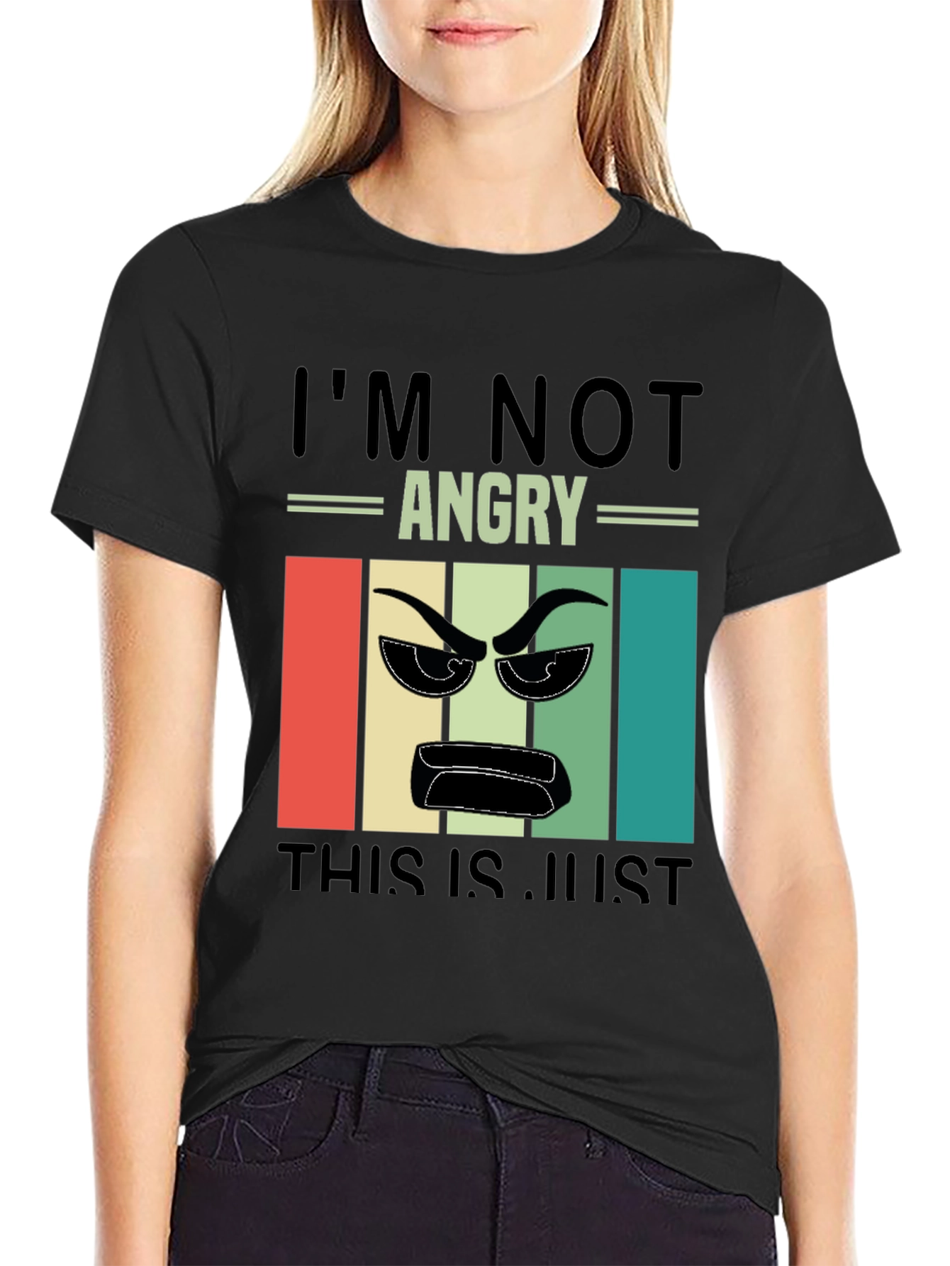 Im Not Angry T-Shirt - Retro Design