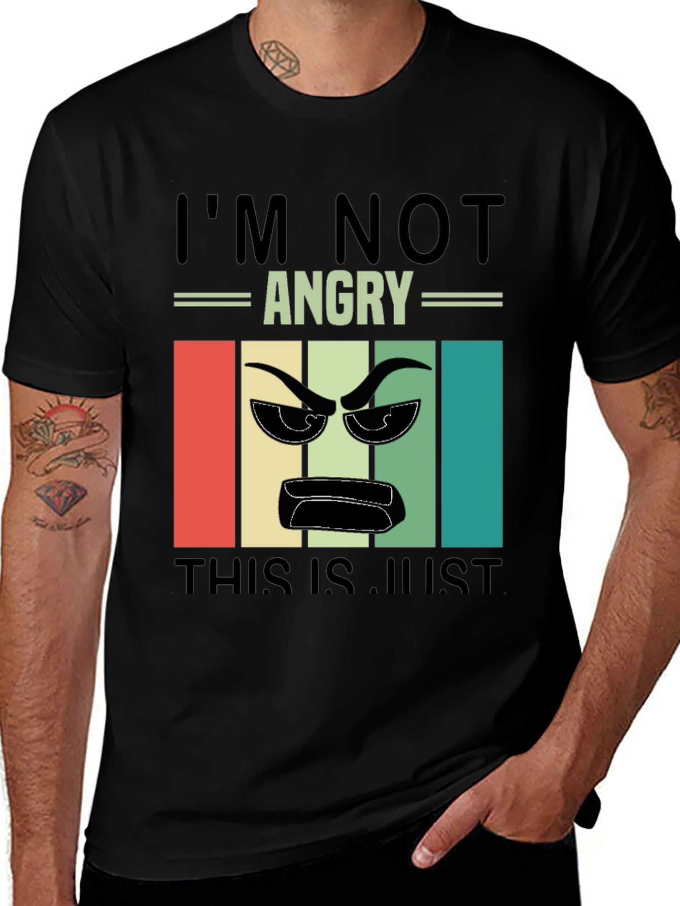 Im Not Angry T-Shirt - Retro Design