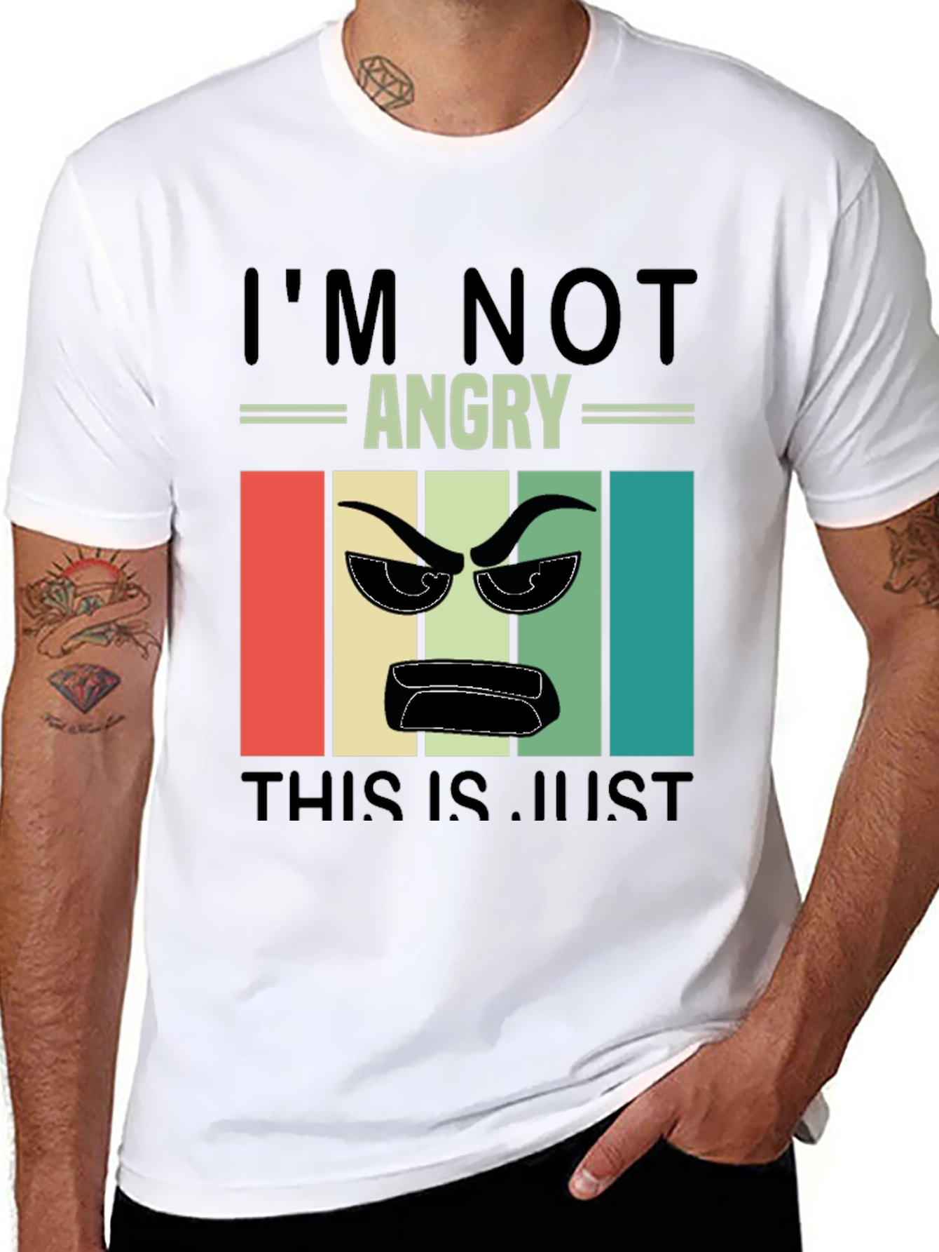 Im Not Angry T-Shirt - Retro Design