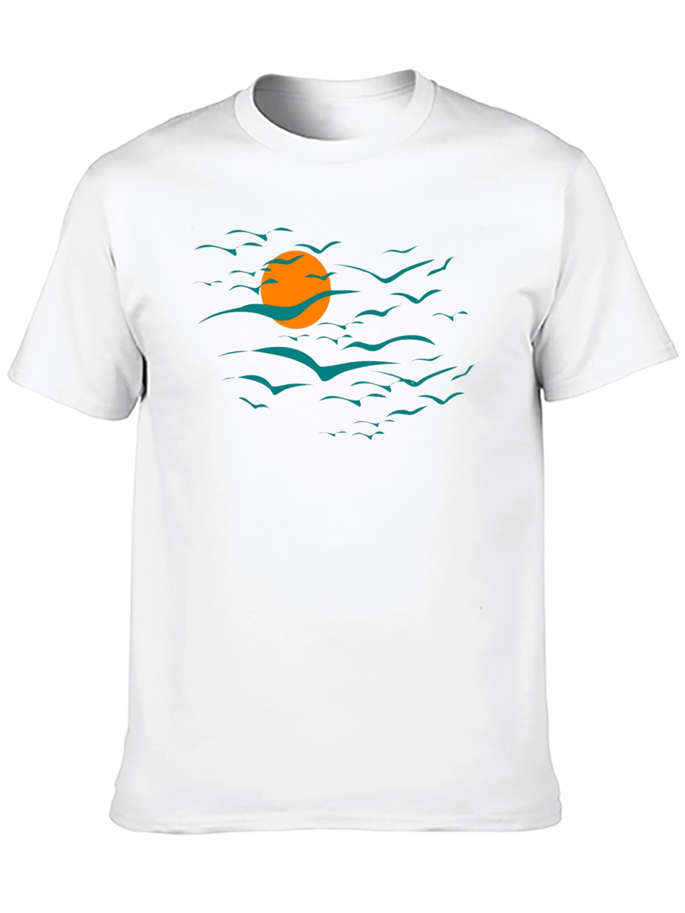Sunset Birds Graphic T-Shirt