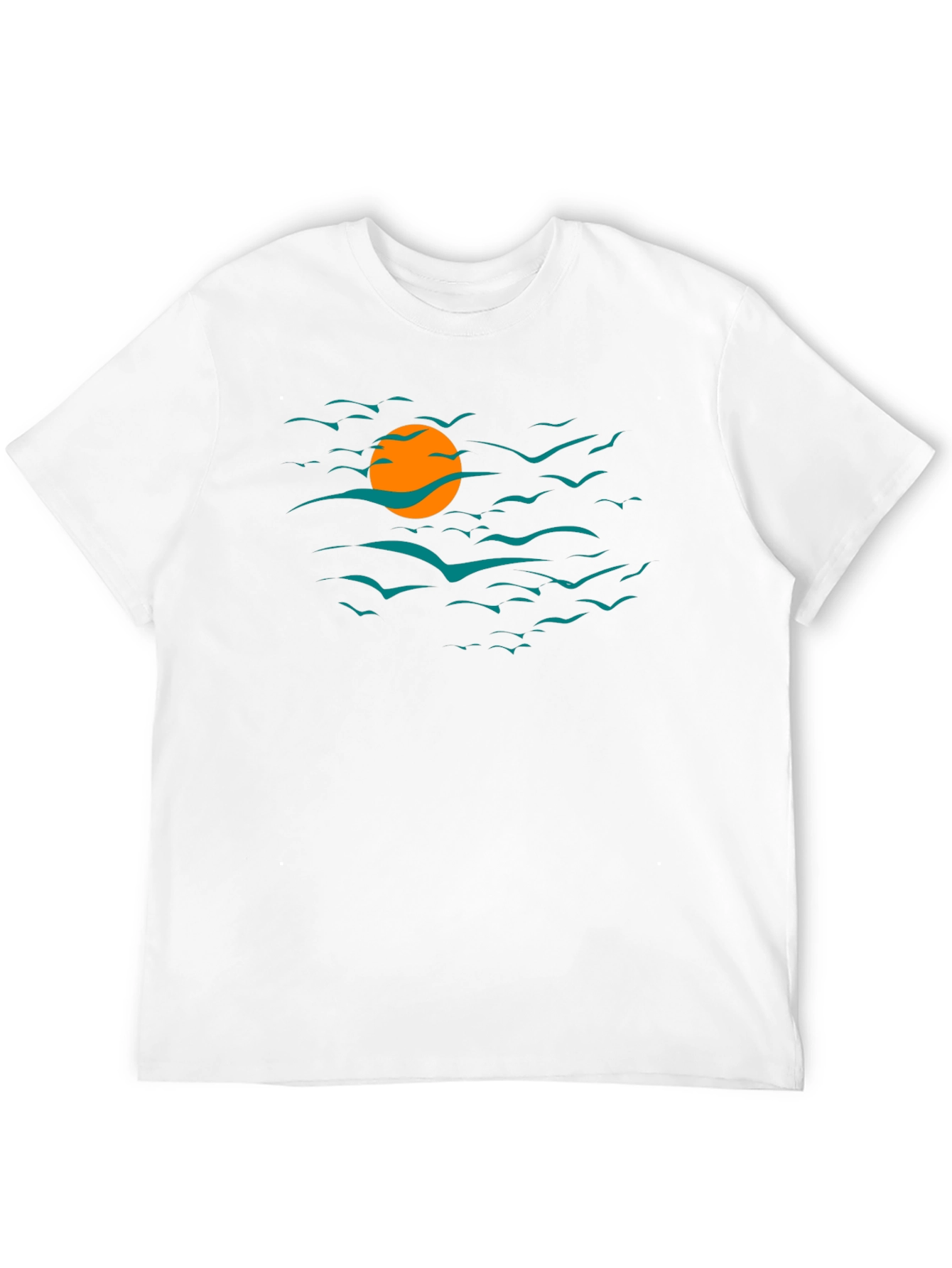Sunset Birds Graphic T-Shirt
