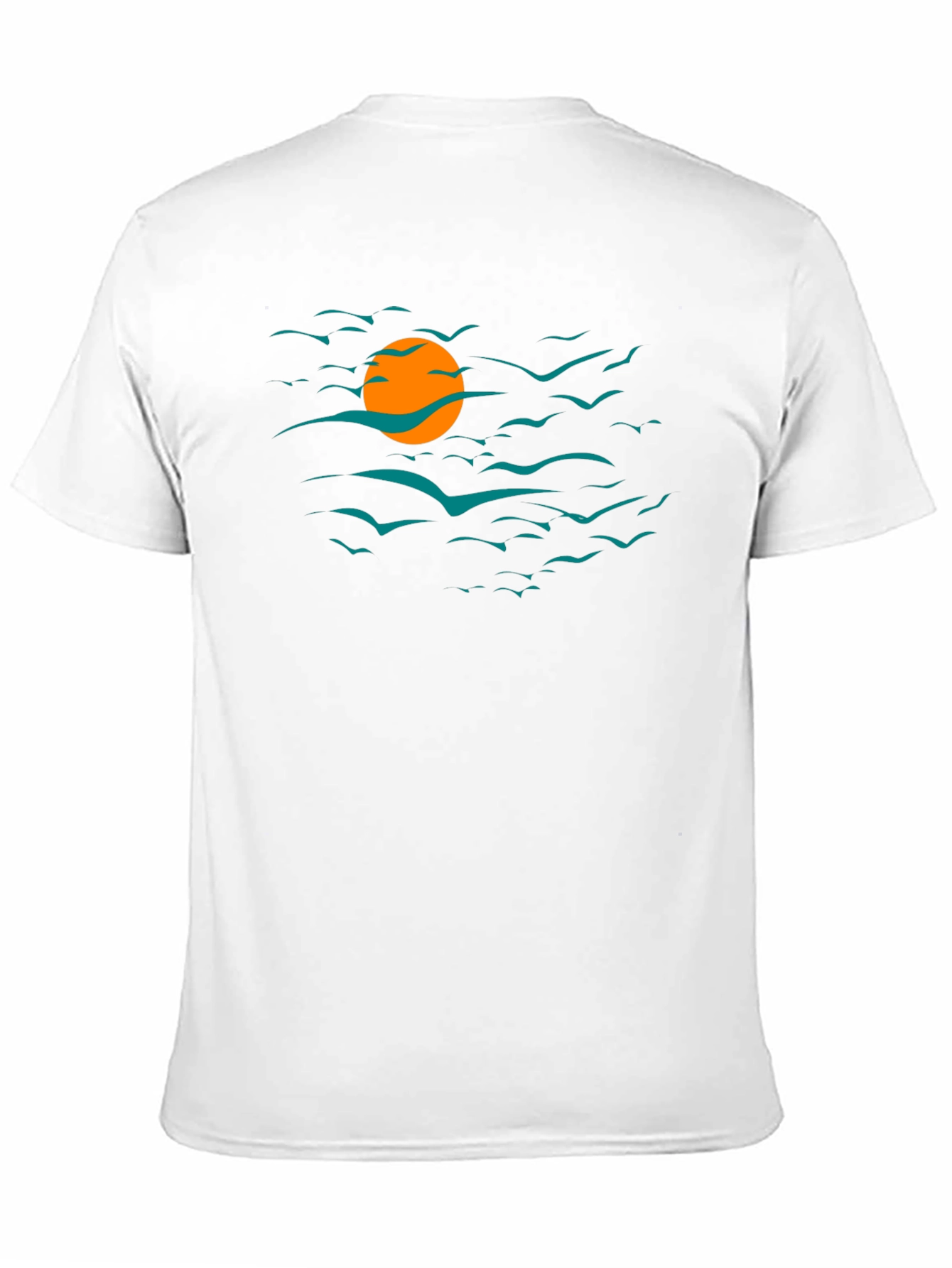 Sunset Birds Graphic T-Shirt