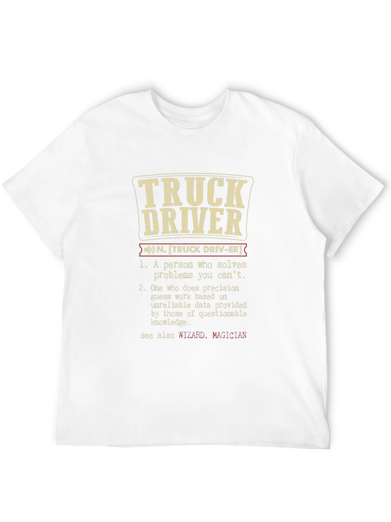 Truck Driver Definition Graphic Tee