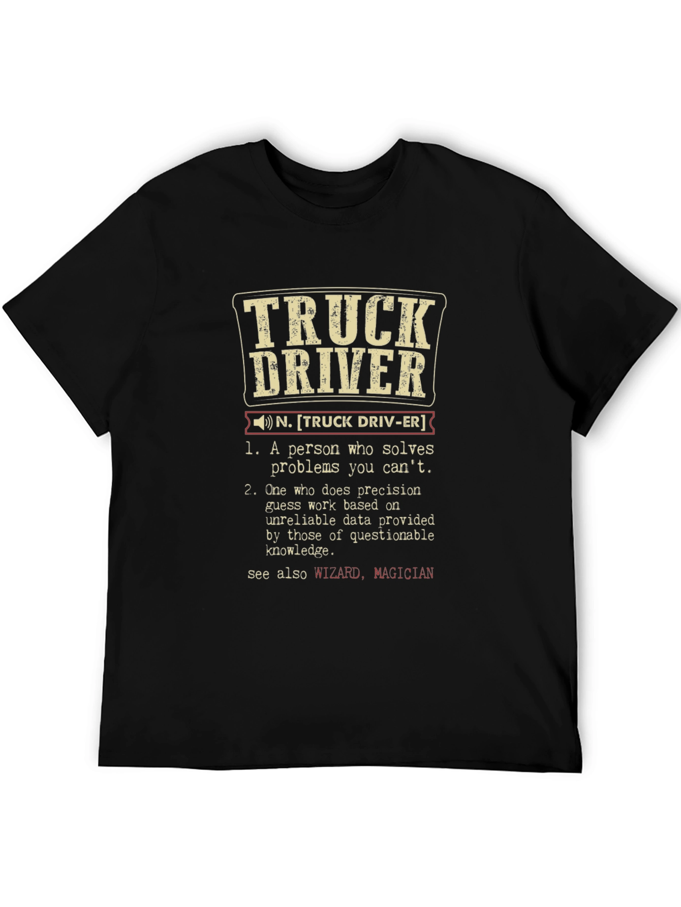 Truck Driver Definition Graphic Tee