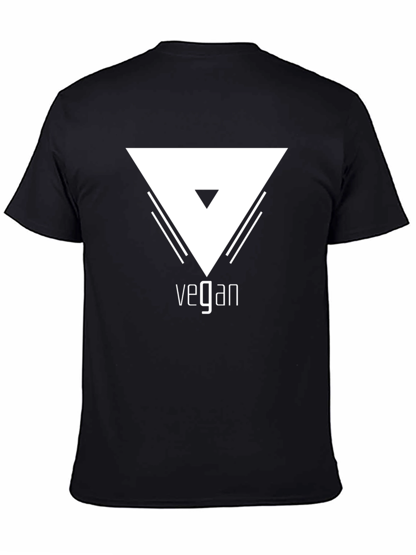 Vegan Graphic Tee - Stylish Black T-Shirt