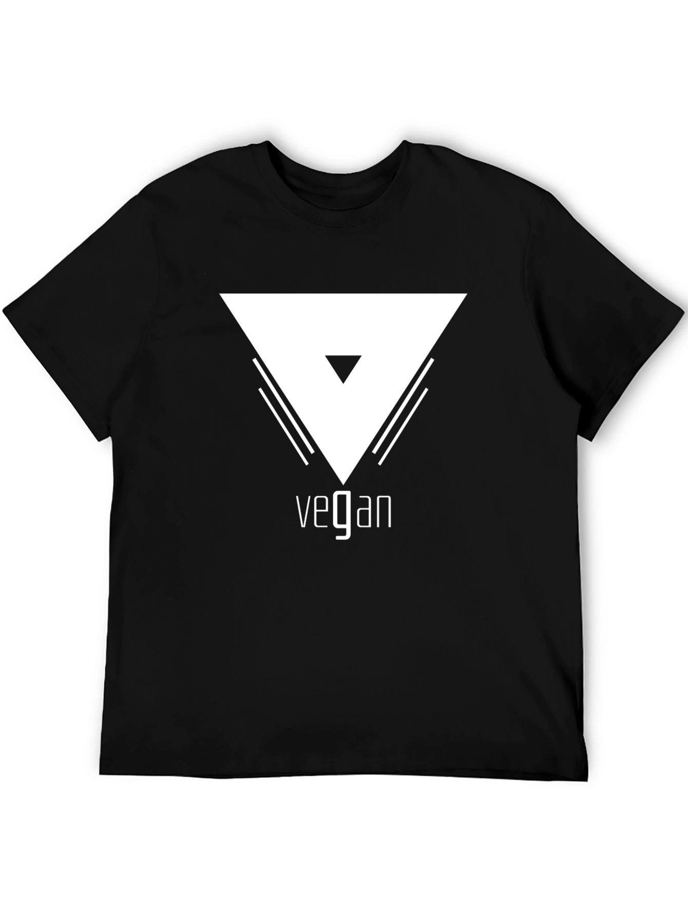 Vegan Graphic Tee - Stylish Black T-Shirt