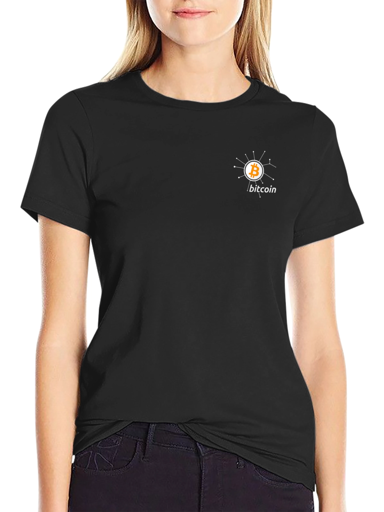 Bitcoin Black T-Shirt - Crypto Design