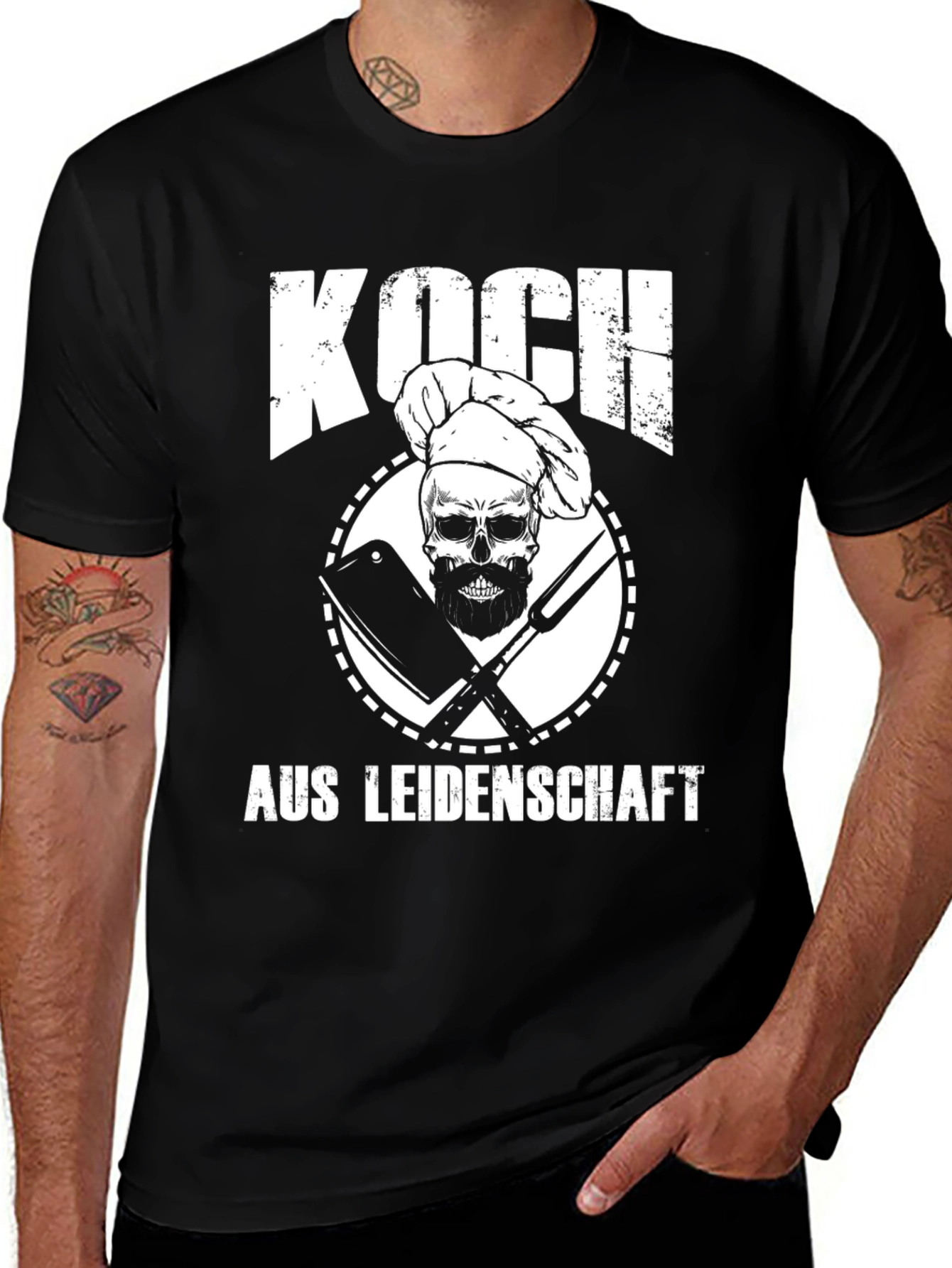 Chef Skull T-Shirt - Koch aus Leidenschaft