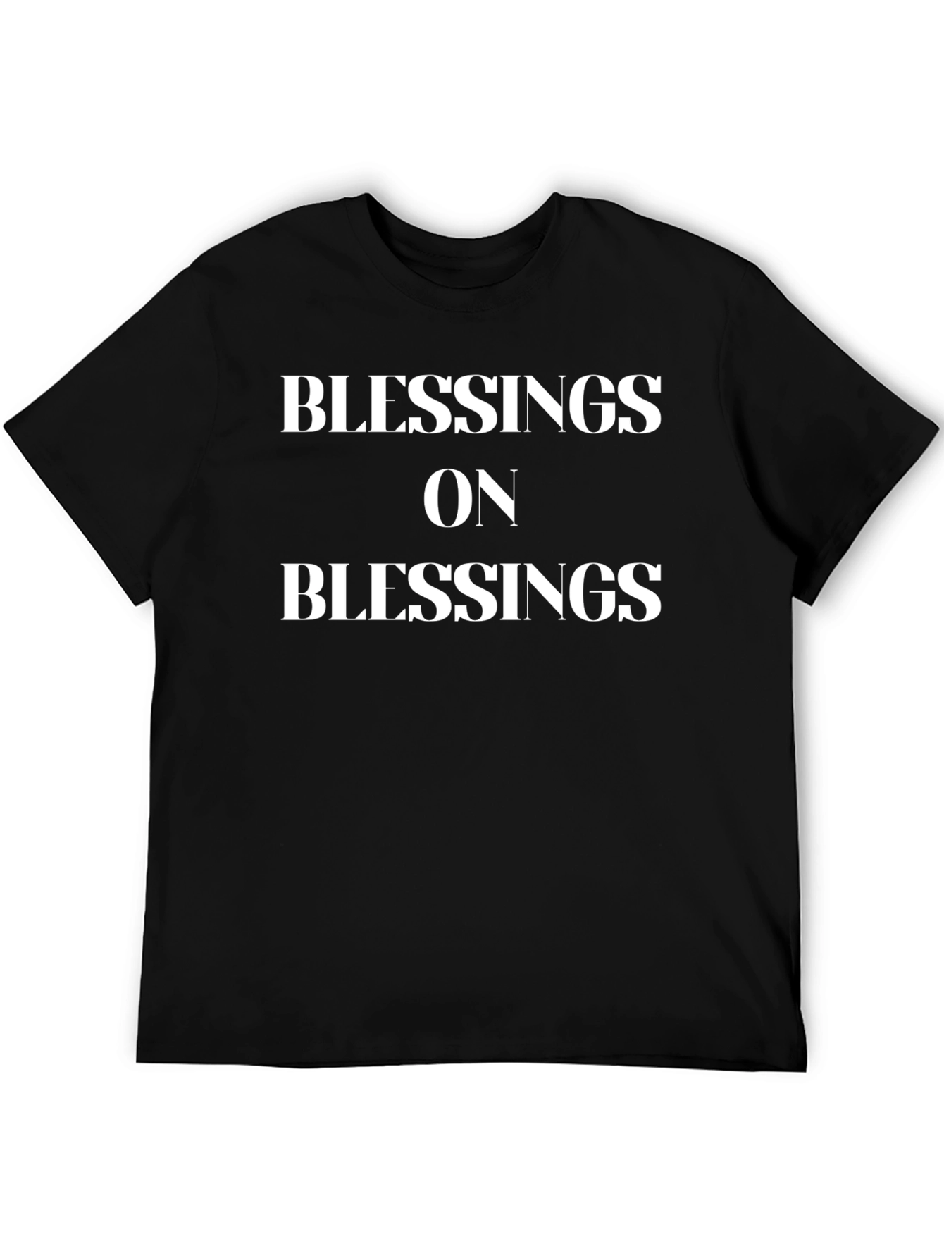 Blessings On Blessings Black Graphic Tee