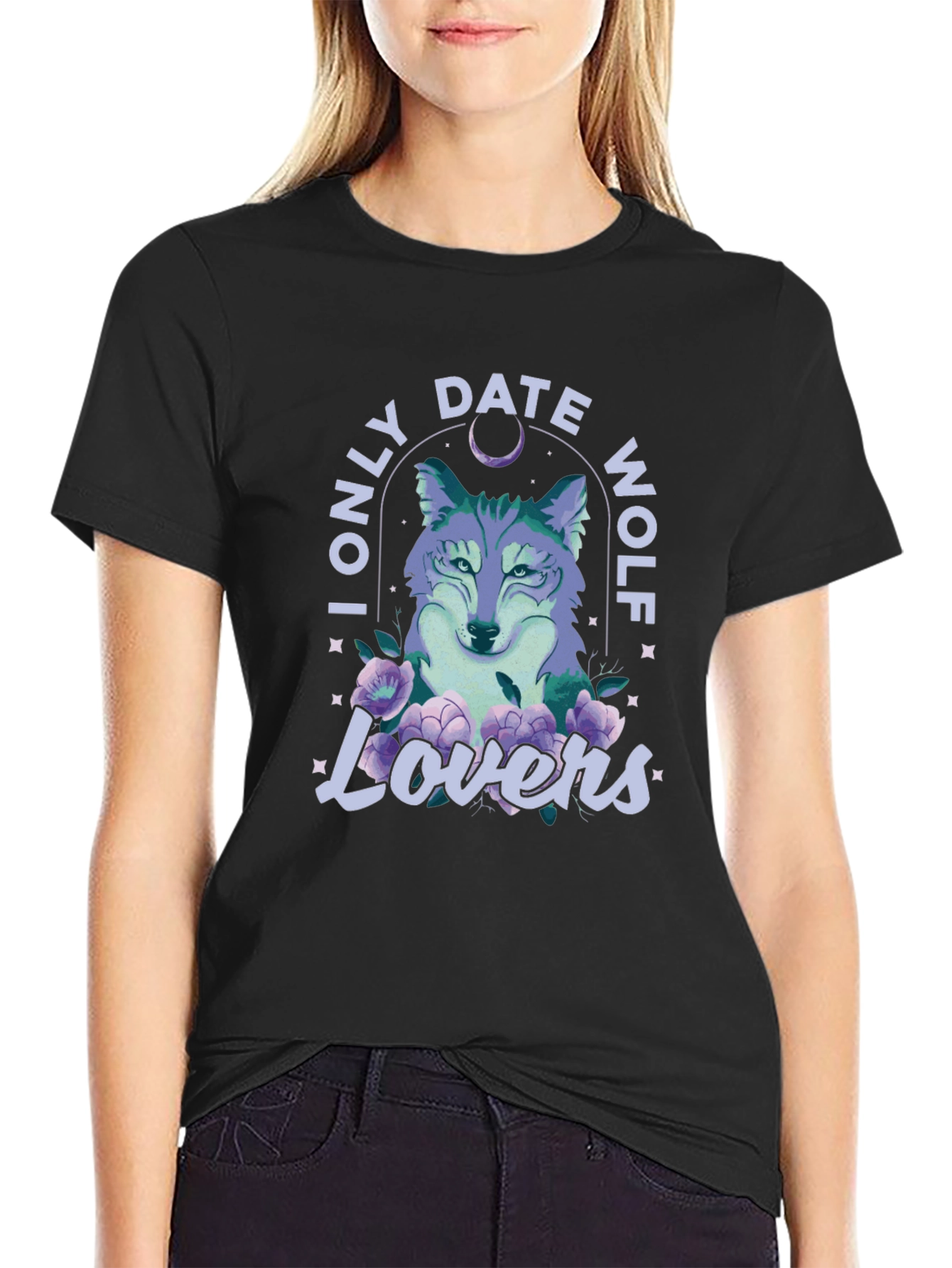 I Only Date Wolf Lovers Graphic Tee
