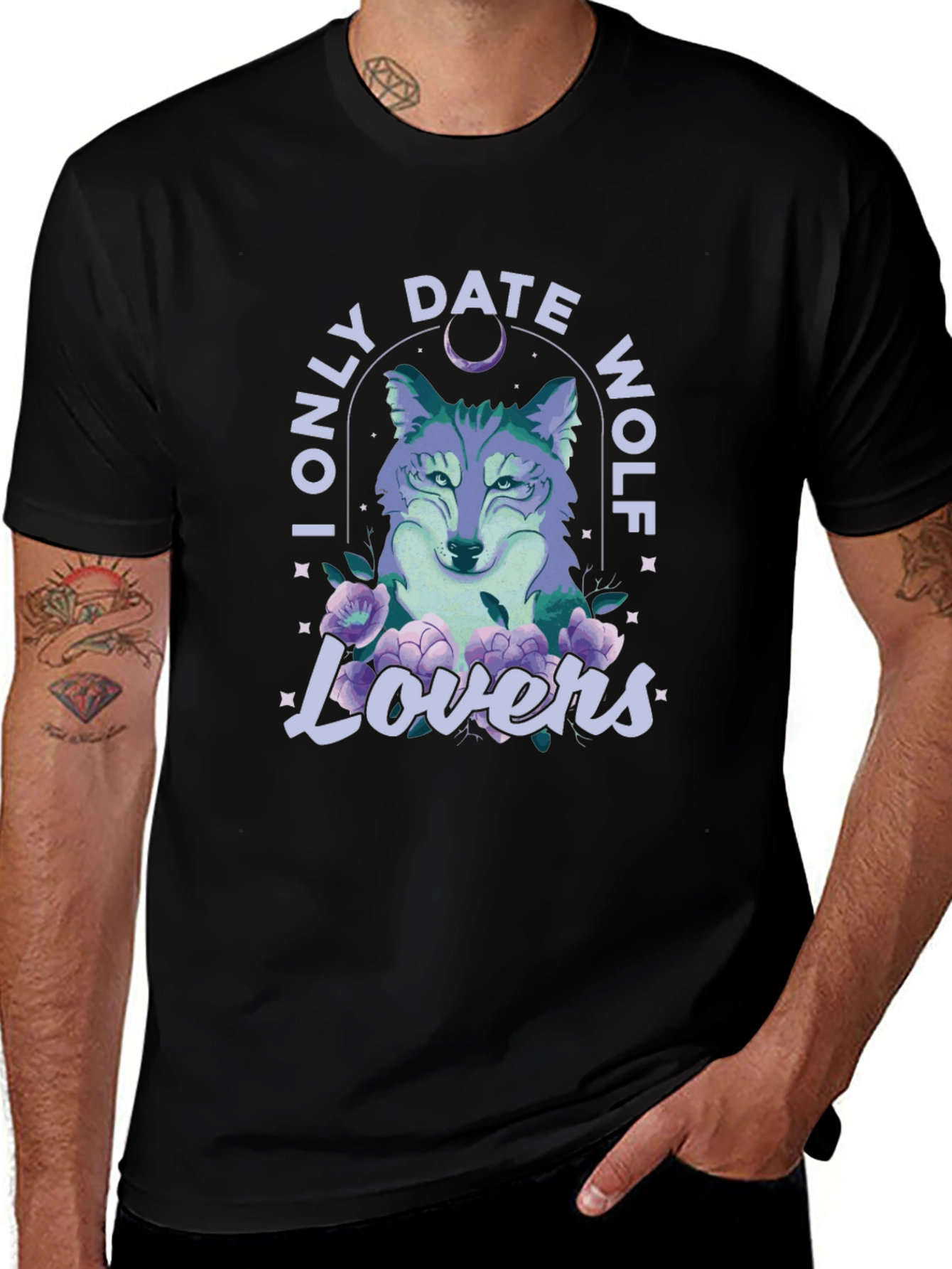 I Only Date Wolf Lovers Graphic Tee