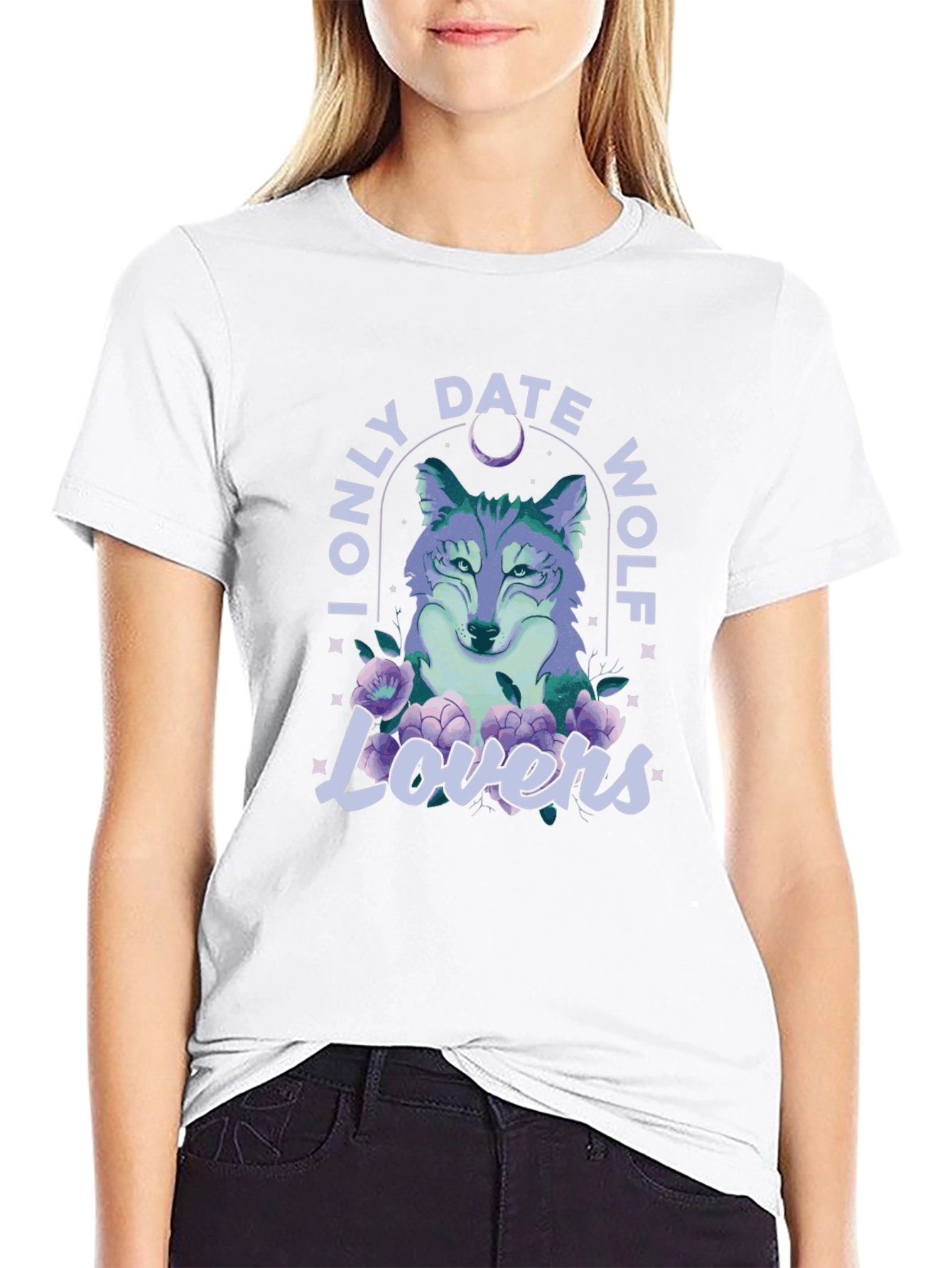I Only Date Wolf Lovers Graphic Tee