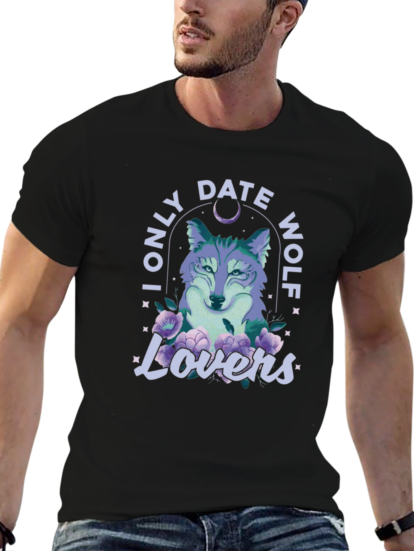 I Only Date Wolf Lovers Graphic Tee