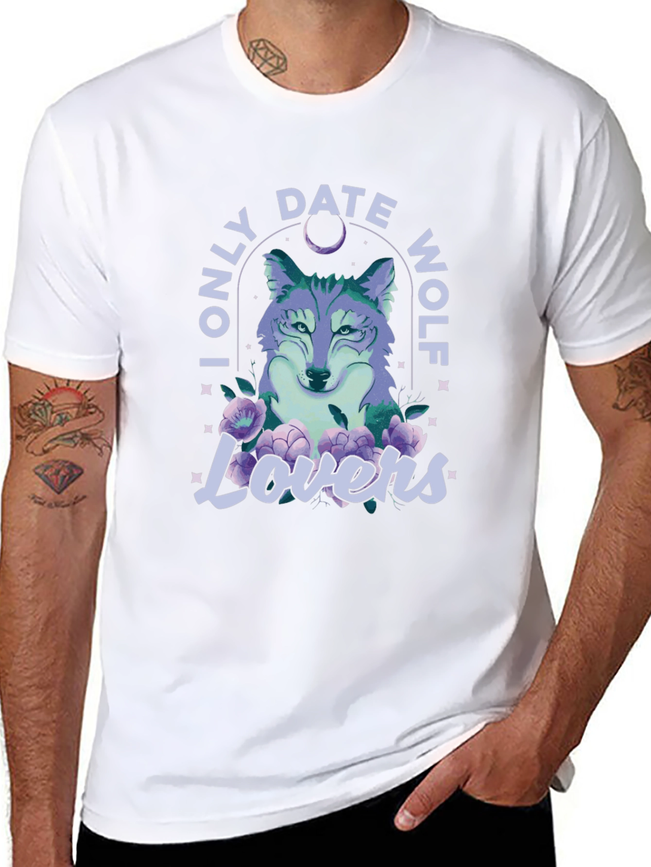 I Only Date Wolf Lovers Graphic Tee