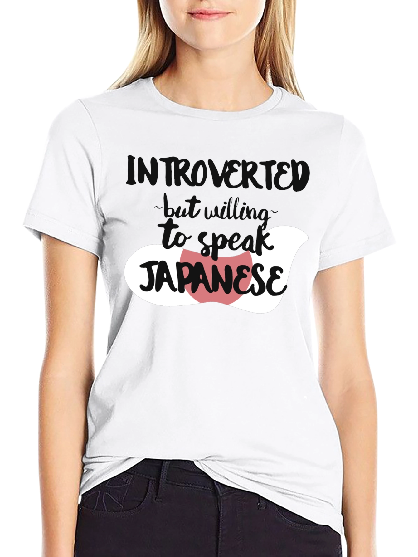 Introvert Japanese Speaker Graphic T-Shirt