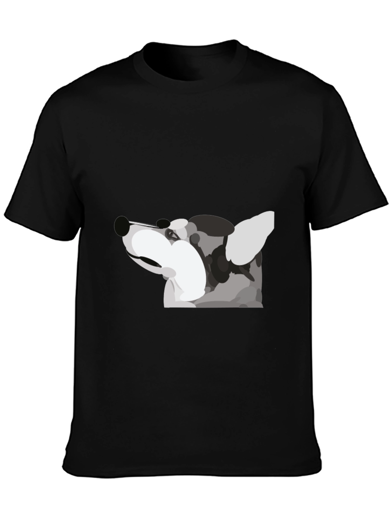 Dog Graphic Print T-Shirt