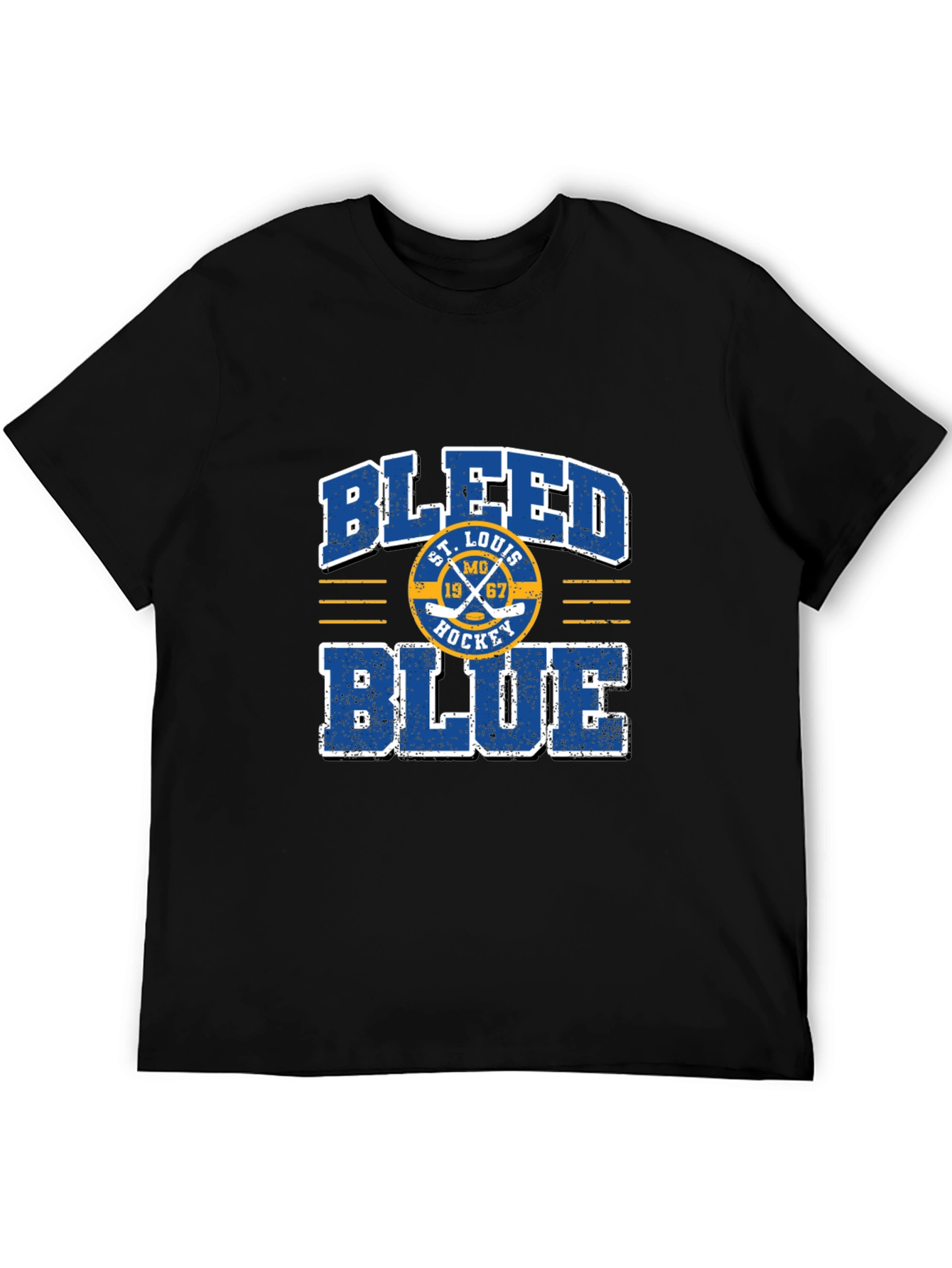 St. Louis Hockey Bleed Blue Graphic Tee