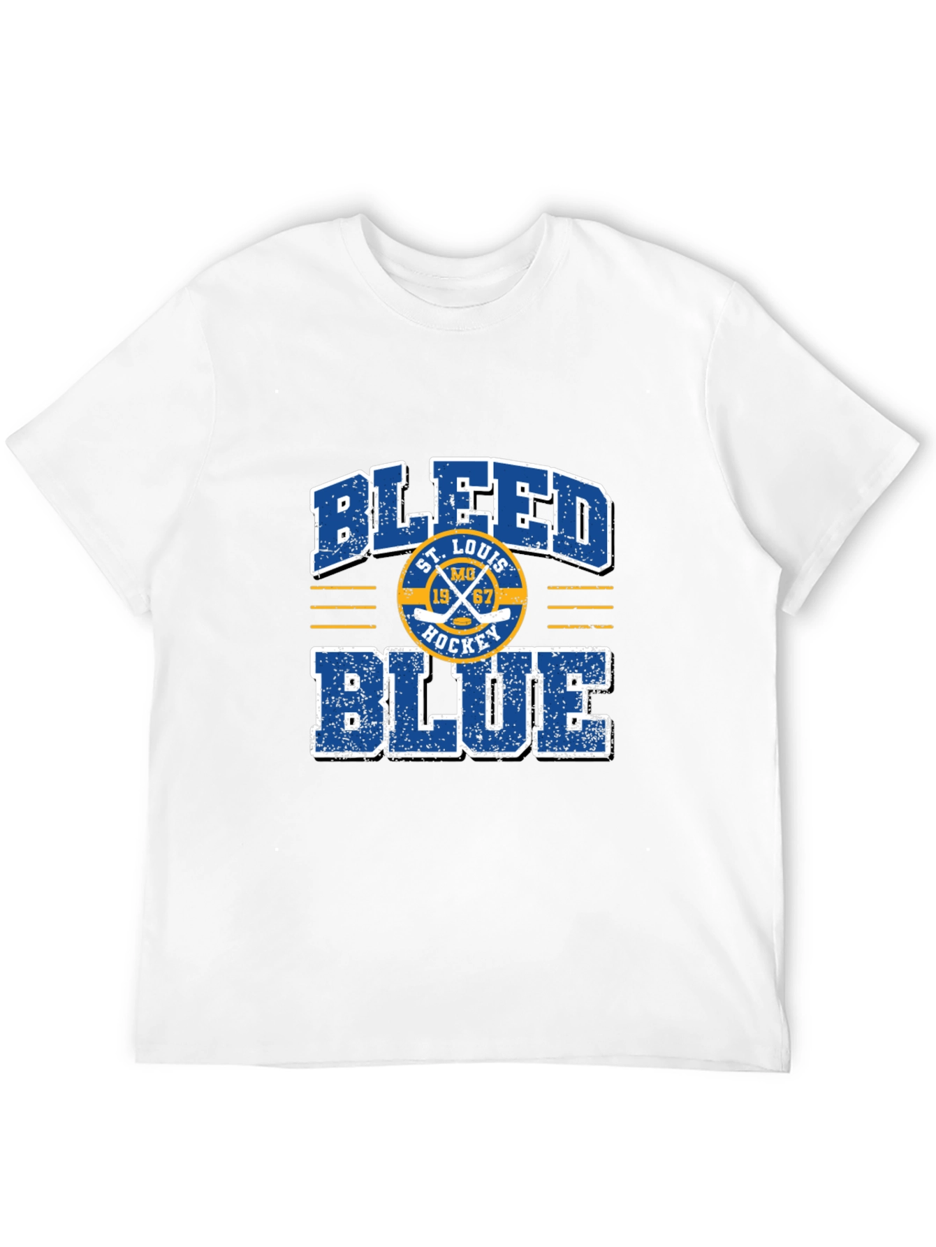 St. Louis Hockey Bleed Blue Graphic Tee