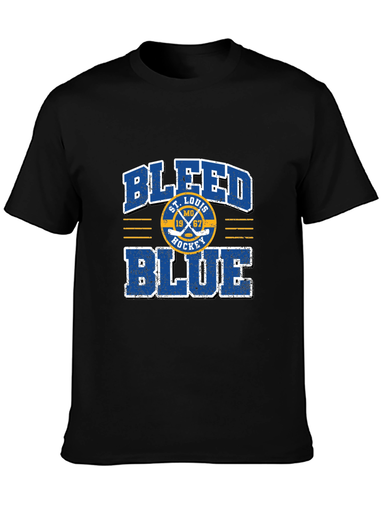 St. Louis Hockey Bleed Blue Graphic Tee