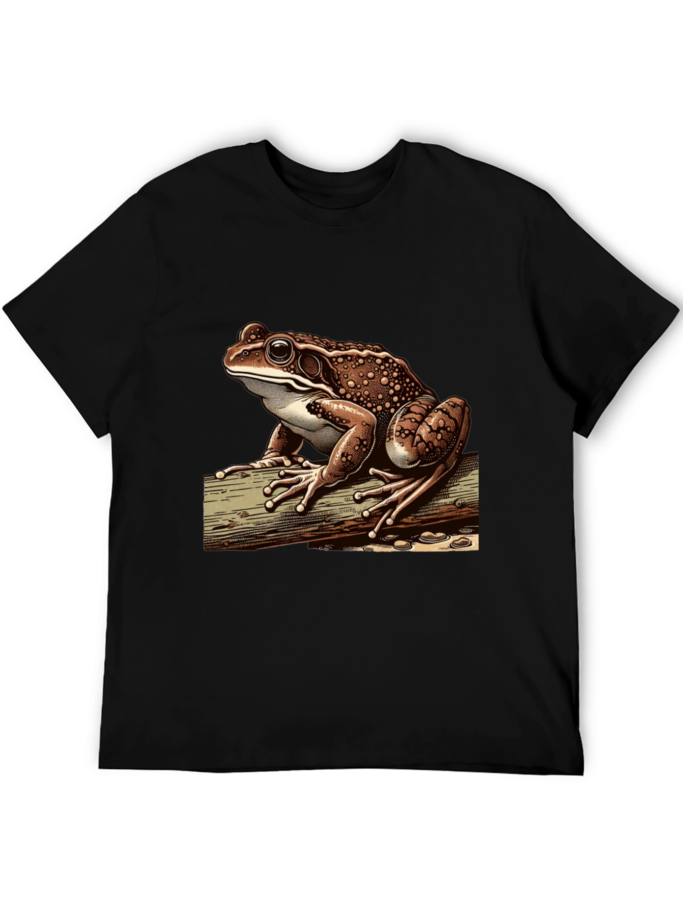 Frog Graphic Print Tee - Cool Nature Lovers Shirt