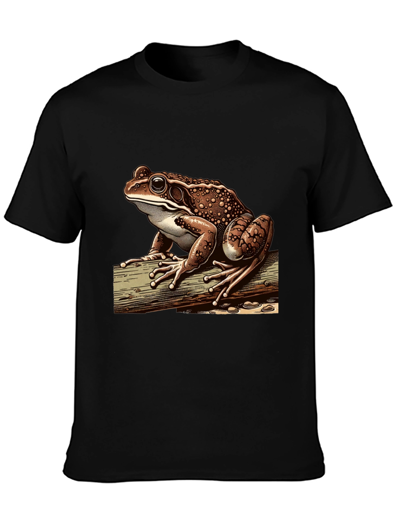 Frog Graphic Print Tee - Cool Nature Lovers Shirt