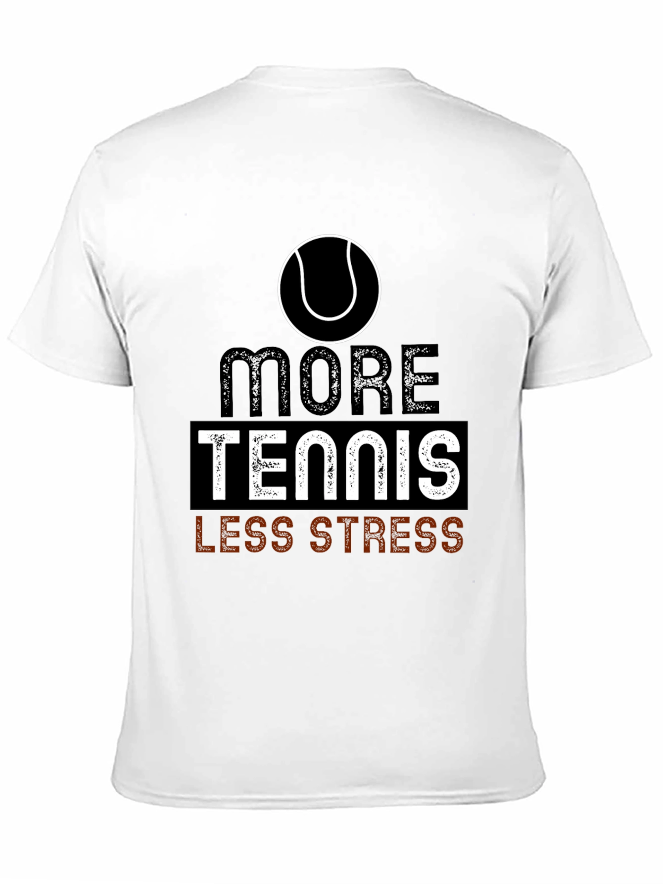 More Tennis Less Stress Graphic T-Shirt