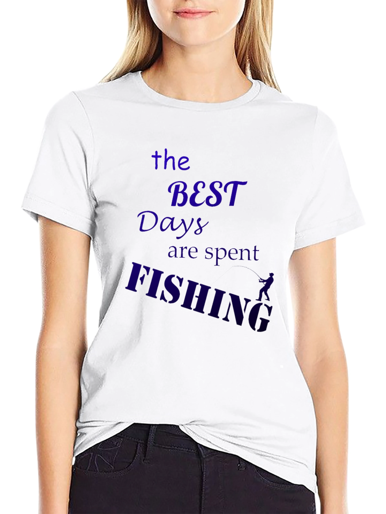 Fishing Days Black T-Shirt