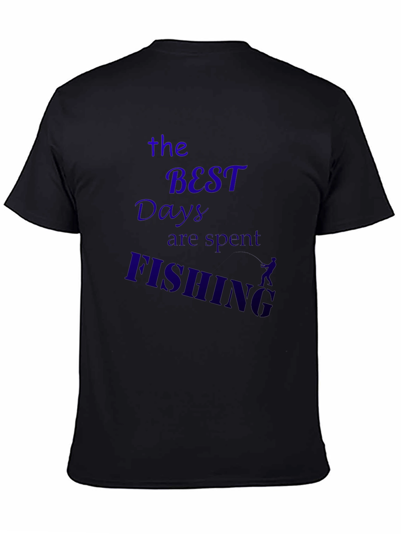 Fishing Days Black T-Shirt