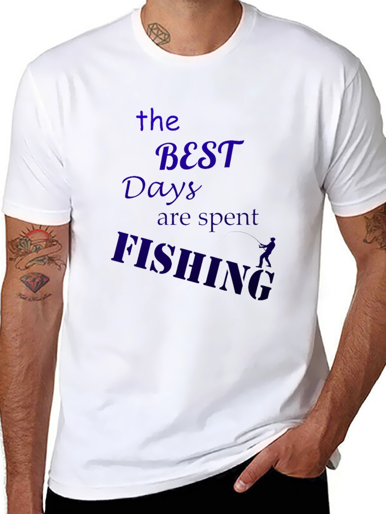 Fishing Days Black T-Shirt
