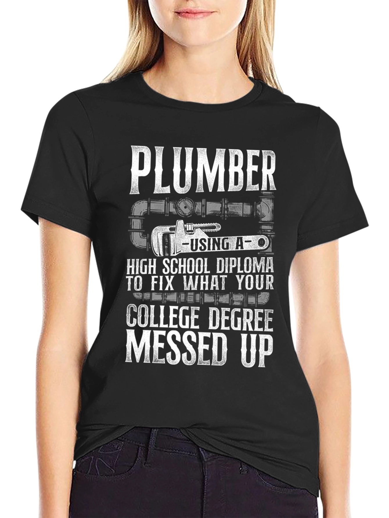 Plumber High School Diploma Fix T-Shirt