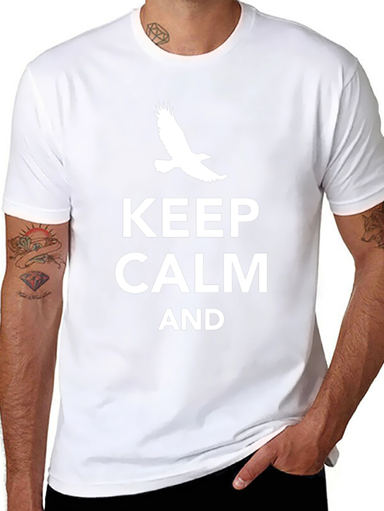 Keep Calm T-Shirt - Eagle Graphic Tee