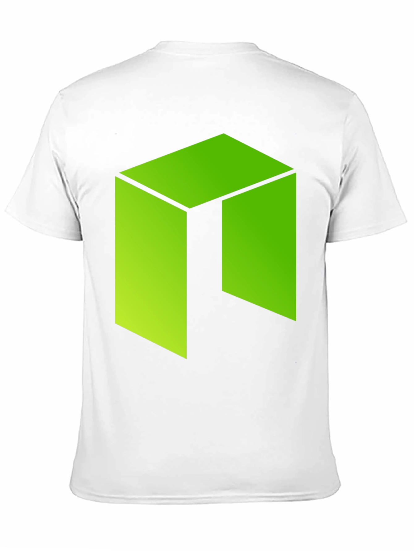 Neon Green Abstract Graphic Print Black T-Shirt