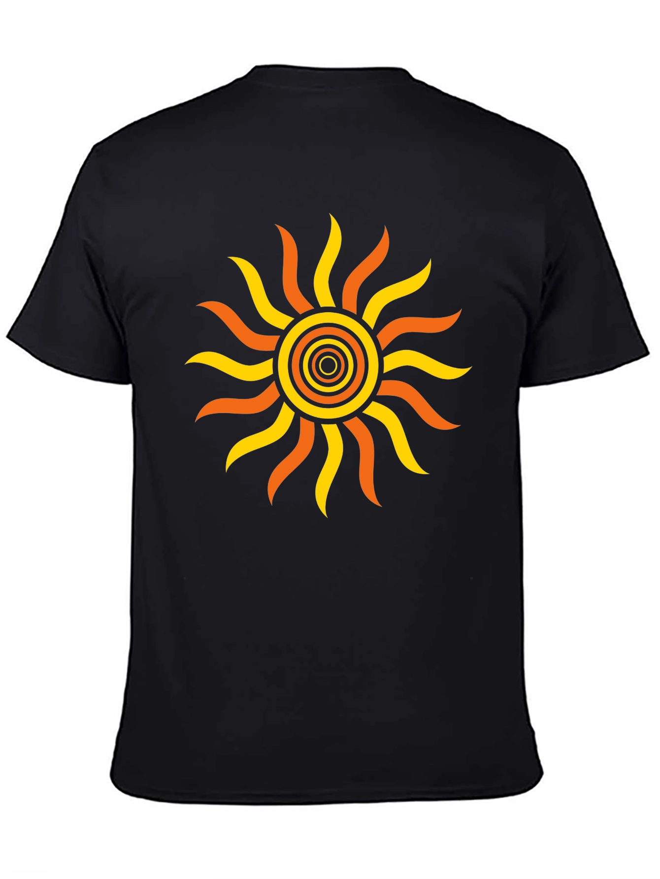 Sunburst Graphic Tee - Mens Black T-Shirt