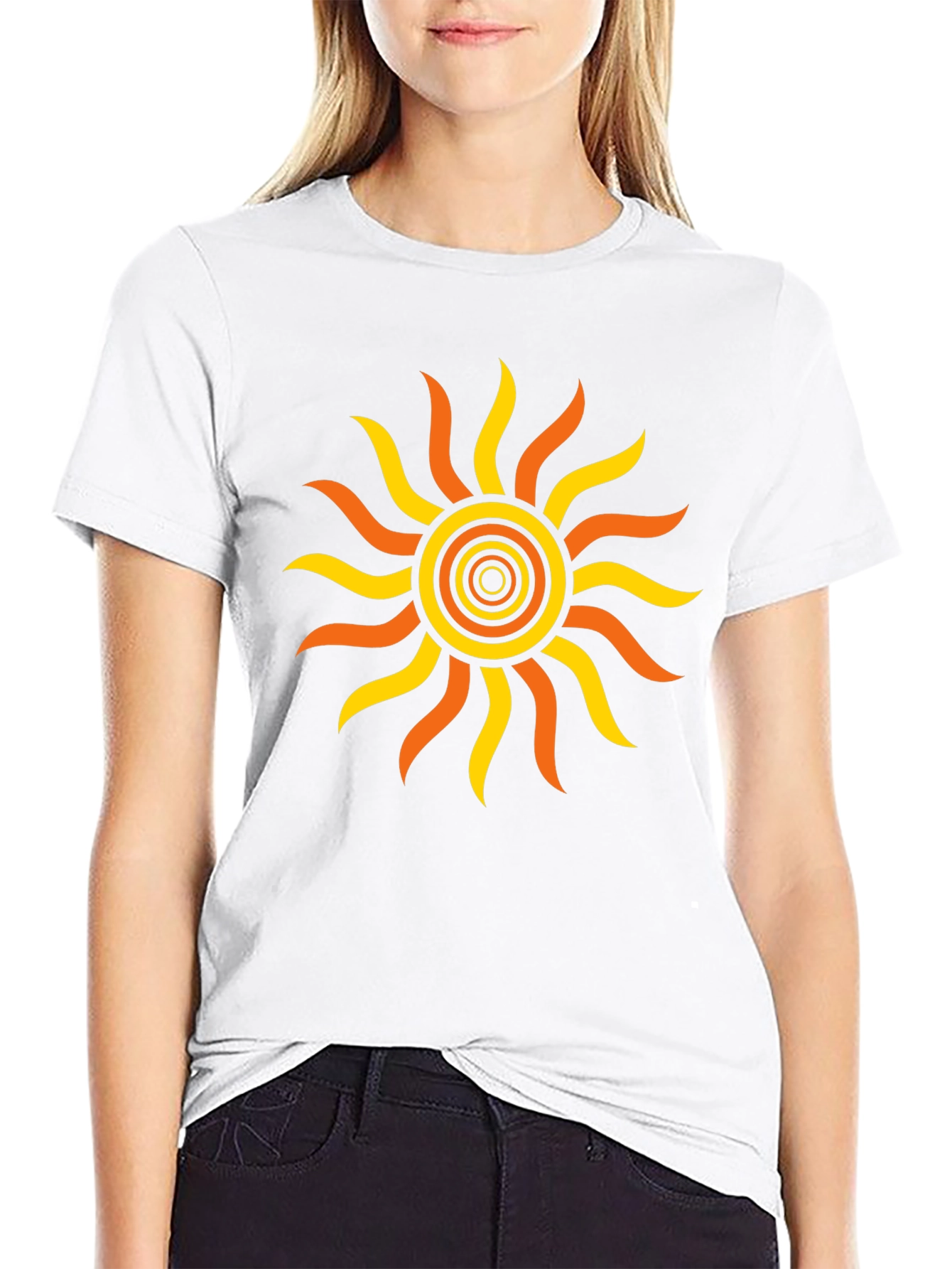 Sunburst Graphic Tee - Mens Black T-Shirt