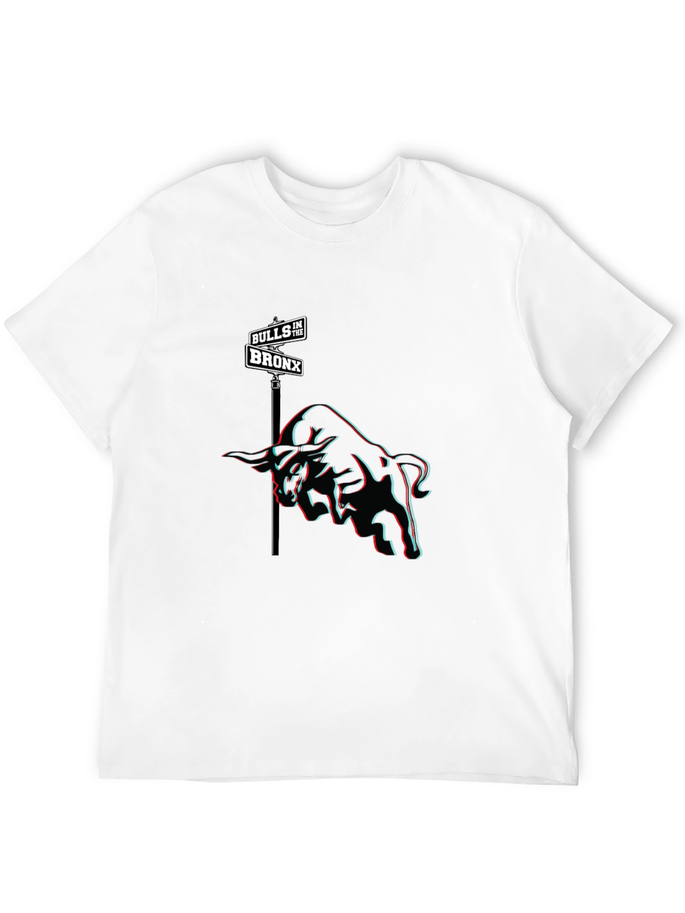 Bulls in the Bronx Graphic Print Black T-Shirt