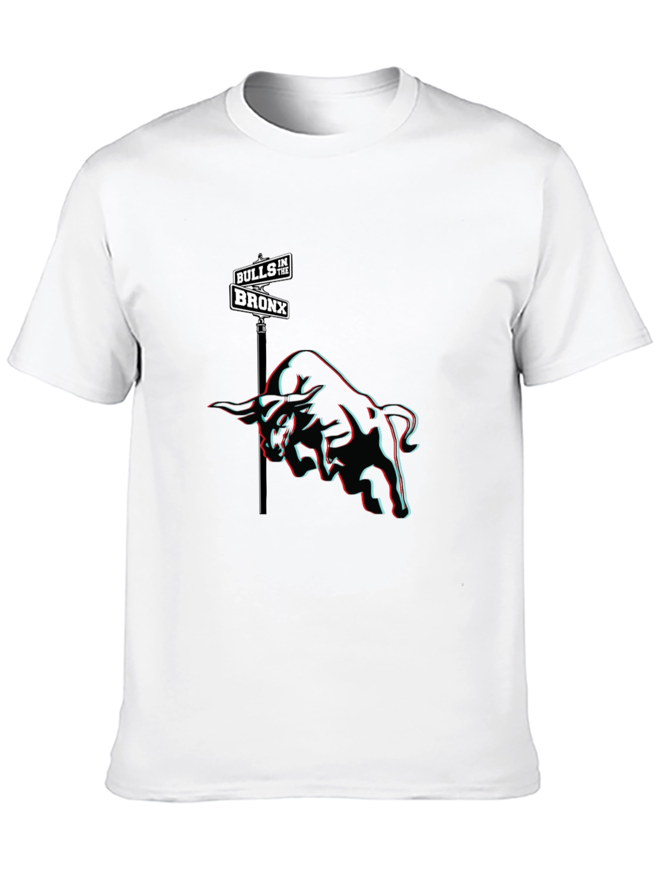 Bulls in the Bronx Graphic Print Black T-Shirt