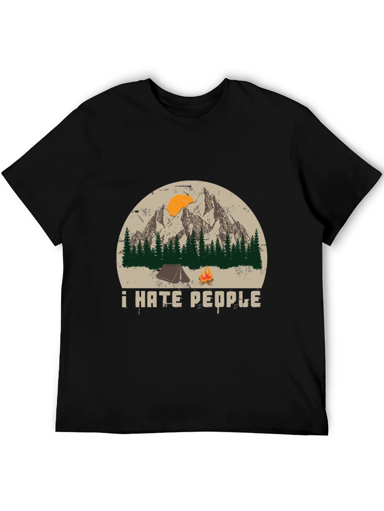 I Hate People Camping T-Shirt - Nature Lover Tee