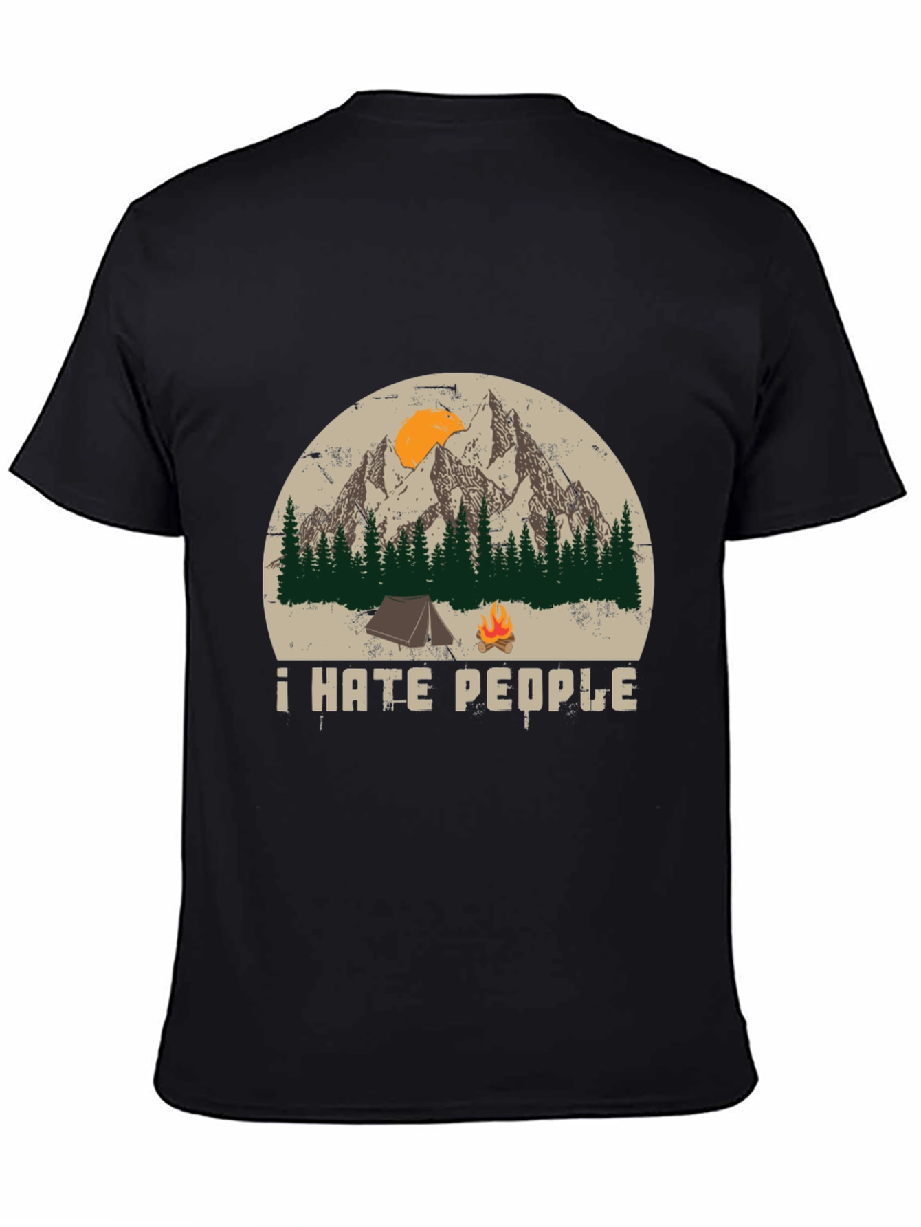 I Hate People Camping T-Shirt - Nature Lover Tee
