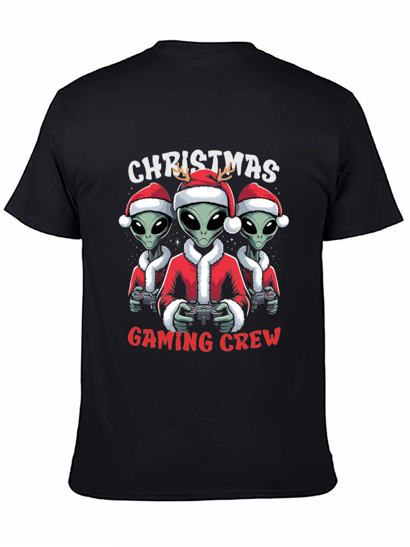 Christmas Alien Gaming Crew T-Shirt