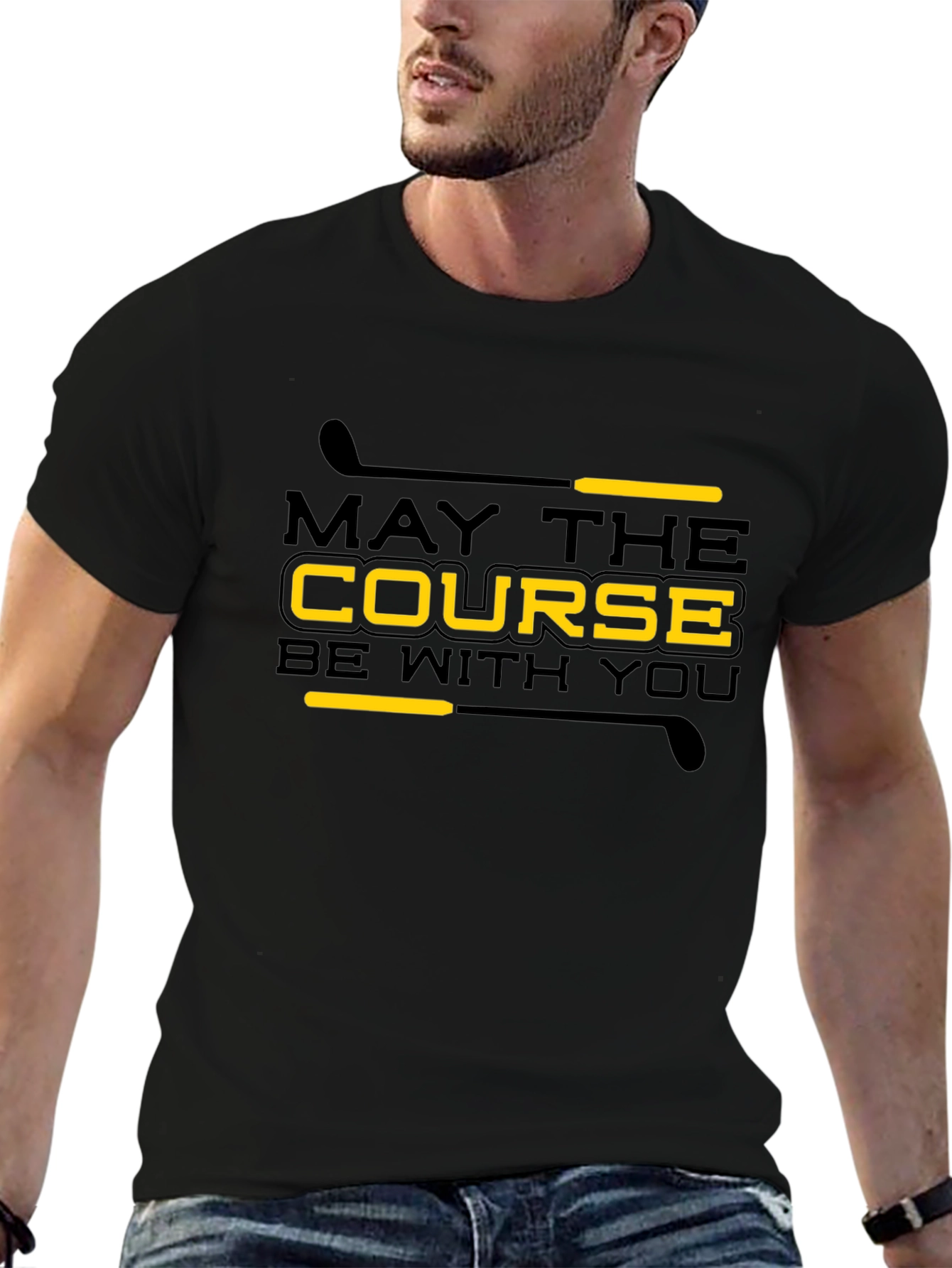 May The Course Be With You Golf T-Shirt