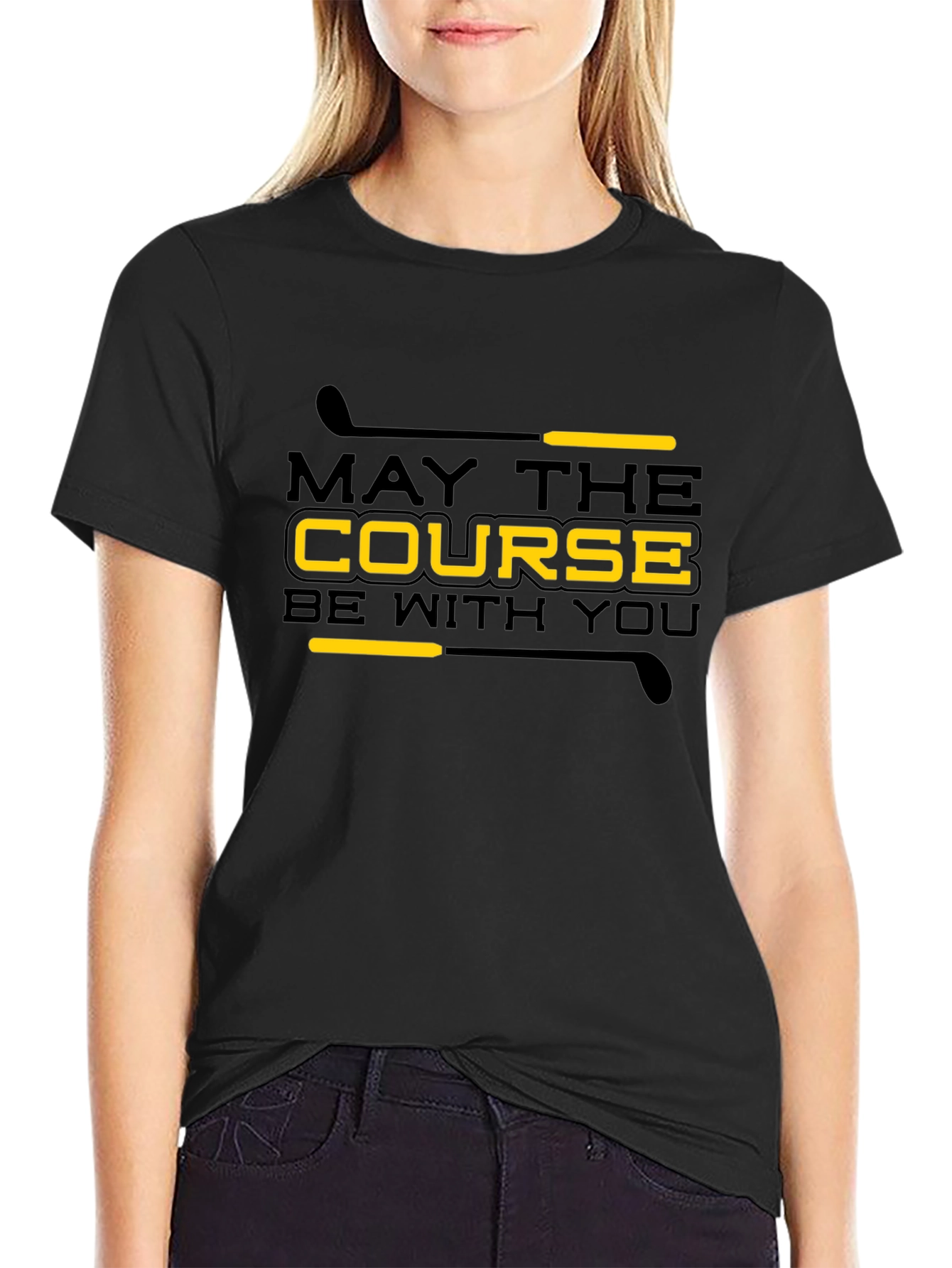 May The Course Be With You Golf T-Shirt
