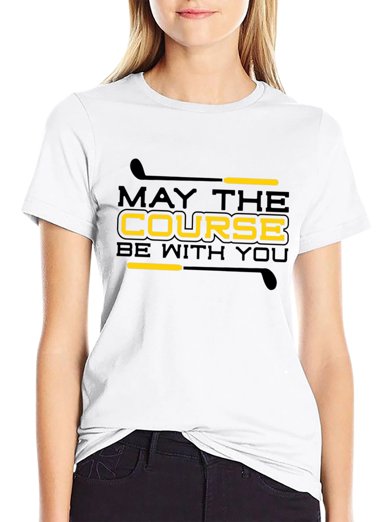 May The Course Be With You Golf T-Shirt